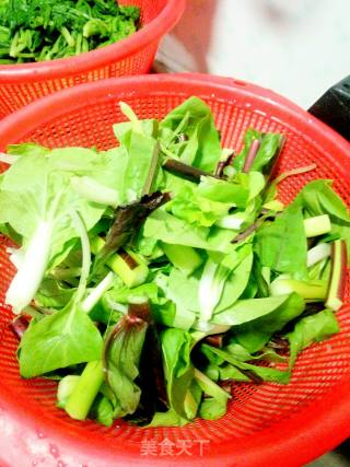 #快手懒人饭#fried Red Vegetable Moss recipe