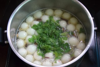 Taste Salty Glutinous Rice Ball Soup recipe