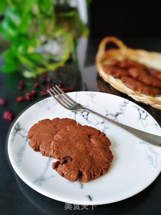 Cranberry Chocolate Shortbread Cookies recipe