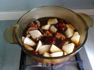 Braised Lamb Stewed with Radish recipe