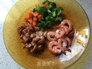 #aca烤明星大赛# Crispy Bottom Shrimp and Chicken Pizza recipe