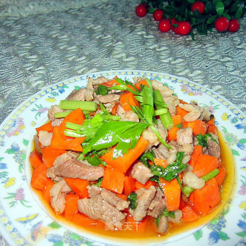 Carrot Fried Pork recipe