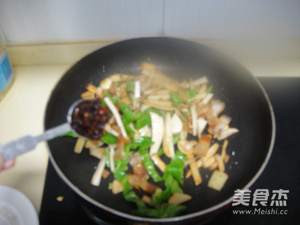 Stir-fried Pork Belly with Pleurotus Eryngii recipe