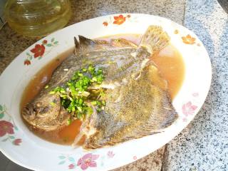 Braised Turbot with Scallions recipe