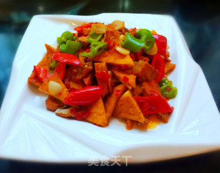 Homemade Small Stir-fry (fried Pork with Tofu) recipe
