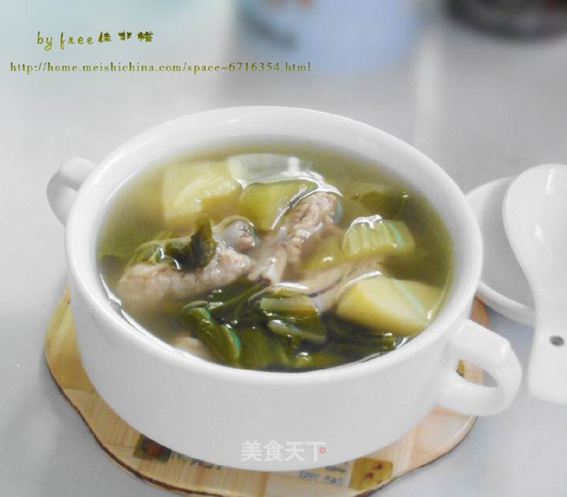 Mustard and Potato Pork Rib Soup recipe