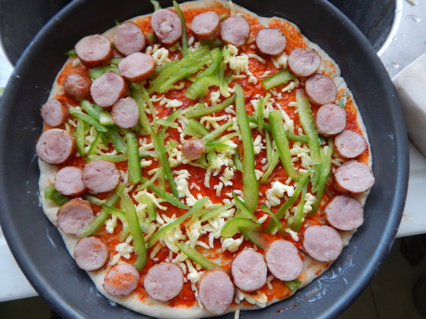 Sausage Pizza recipe