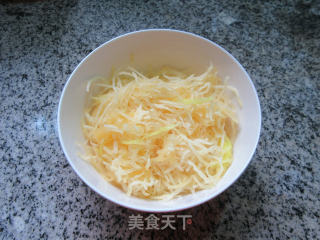 Crab Sticks Mixed with Shredded Pumpkin recipe