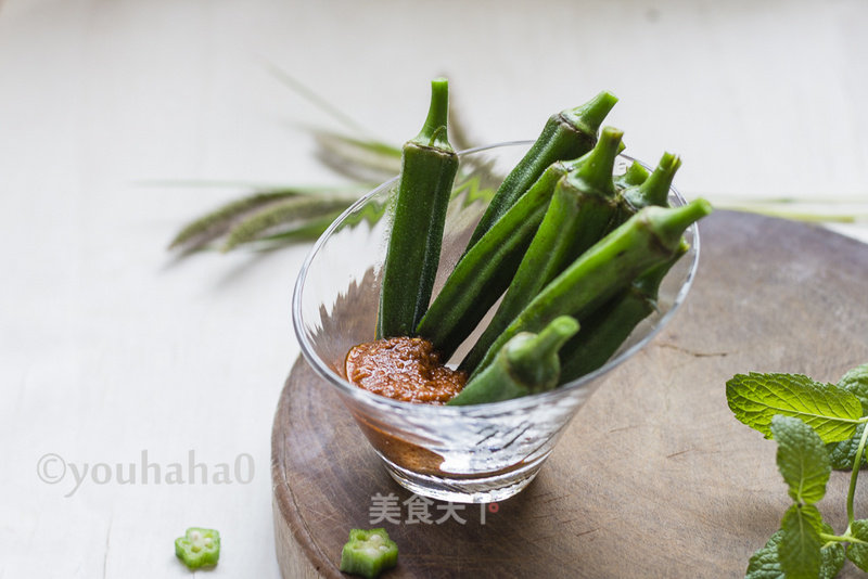 Okra with Dipping Sauce recipe