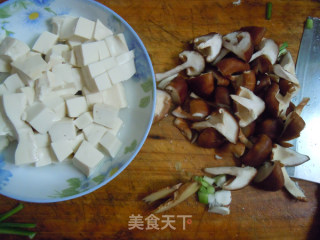 Light and Light Intestines and Stomach Cleanse--tofu and Mushroom Soup recipe