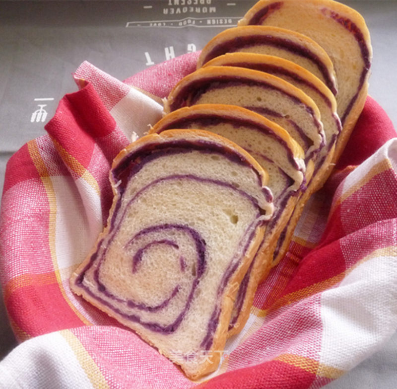 #aca烤明星大赛#purple Potato Toast recipe