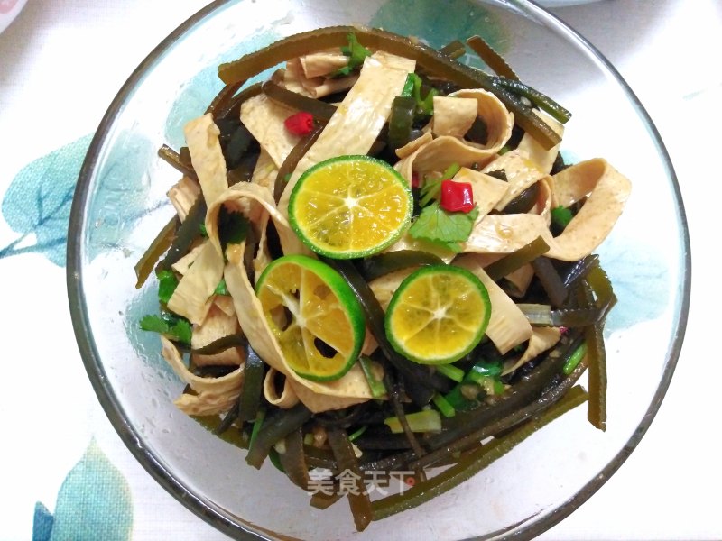 Cold Tofu Skin Kelp Shreds recipe