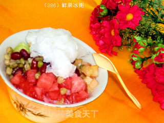 Pk The Hot Summer Sun-fresh Fruit Ice Porridge recipe