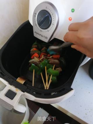 Five-color Vegetable Beef Skewers recipe