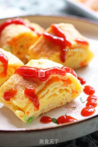 Simple Breakfast Thick Egg Burnt recipe