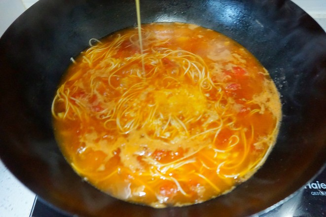 Tomato and Potato Noodle Soup recipe