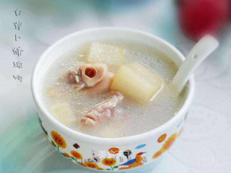 White Radish Trotters Soup - Beautify The Skin, Strengthen The Muscles and Bones recipe