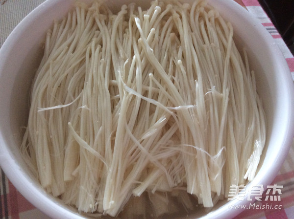 Microwave Garlic Enoki Mushroom recipe