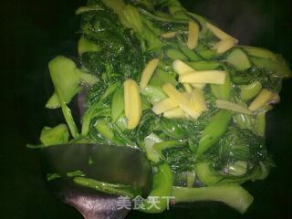 Vegetarian Stir-fried Mustard Greens recipe