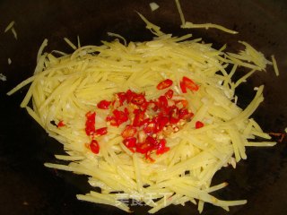 Chopped Pepper and Potato Shreds recipe