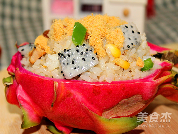 Dragon Fruit Fried Rice recipe