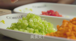 Peach Gum Syrup with Fragrant Fried Rice recipe