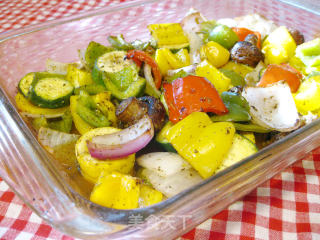 Oven Dish - Roasted Vegetables with Herbs and Black Pepper recipe