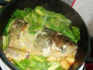 Bitter Gourd Braised Fish Head recipe