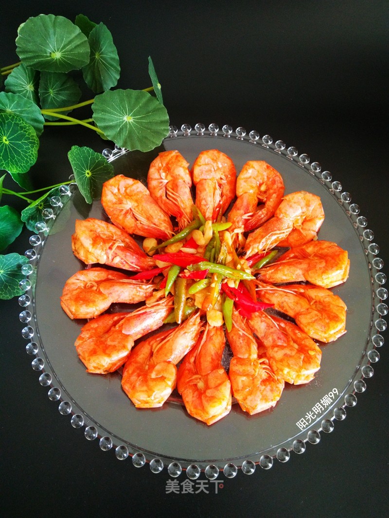 Braised Shrimp with Garlic Oil recipe