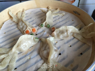 Goldfish Steamed Dumplings recipe