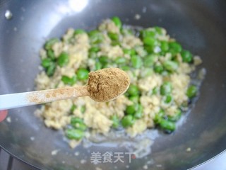 The Grains are Crispy-eggs and Broad Beans recipe