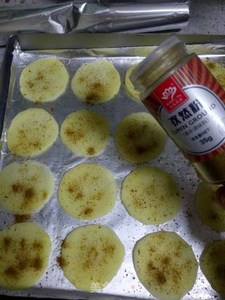 Cumin-flavored Baked Potato Chips recipe