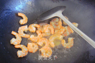 Fried Shrimp with Peas recipe
