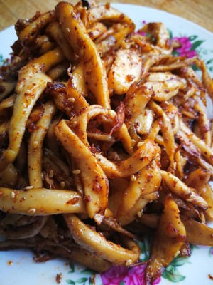 Stir-fried Shredded Eryngii Mushrooms recipe