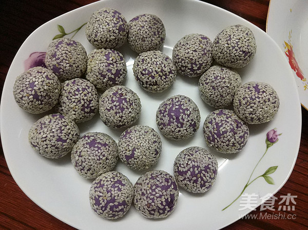 Purple Sweet Potato Glutinous Rice Ball recipe