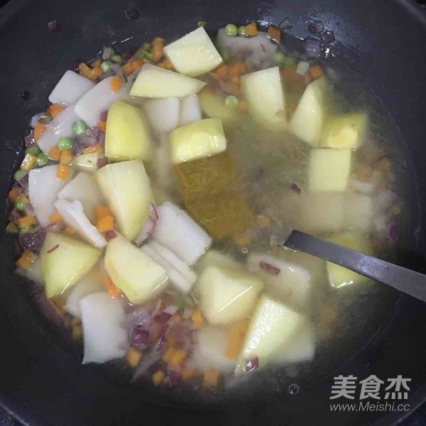 Curry Stir-fried Rice Cake recipe