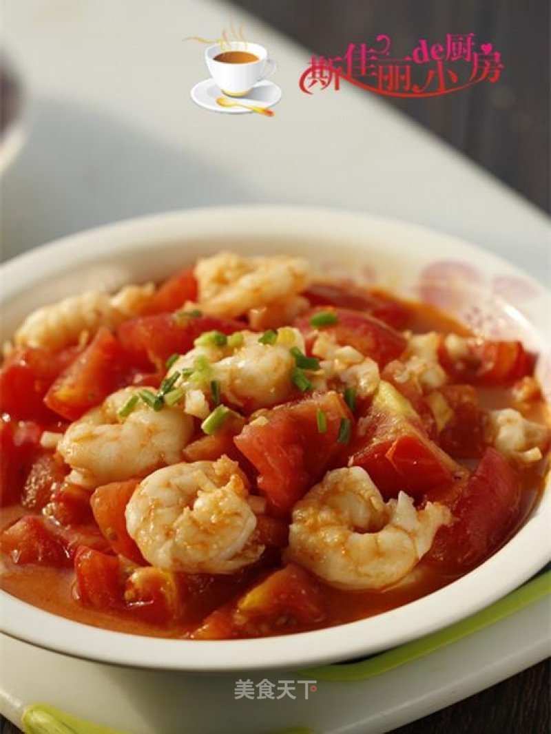 Stir-fried Shrimp with Tomato recipe