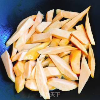 Fried Sweet Potato Strips recipe