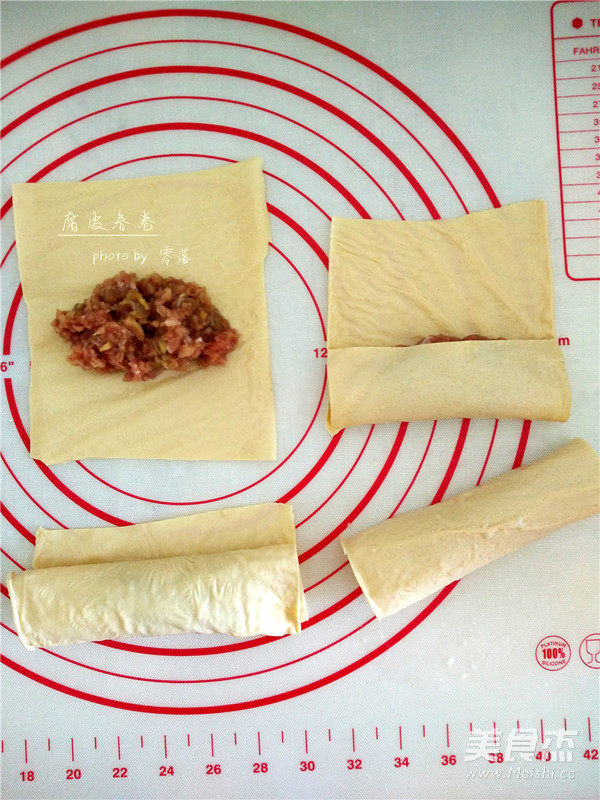 Beancurd Spring Rolls recipe