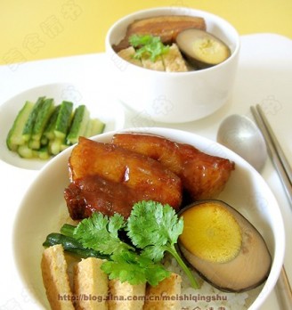 Taiwanese Style Pork Stewed Egg Rice recipe