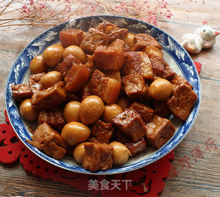 Appetizing Food-quail Egg Tofu Stew recipe
