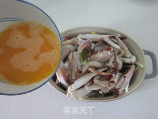 #trust之美#crab Steamed Egg recipe