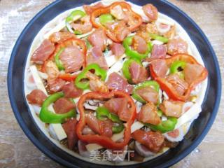 [diy New Orleans Bbq Pizza] Produced by Xiaowenzi~~[diy Bbq Lace Pizza] recipe