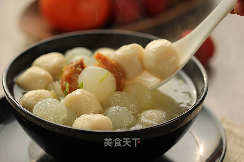 Shrimp and Winter Melon Fish Ball Soup recipe