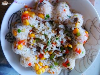 Creative Recipe for Children-flower Fried Rice recipe