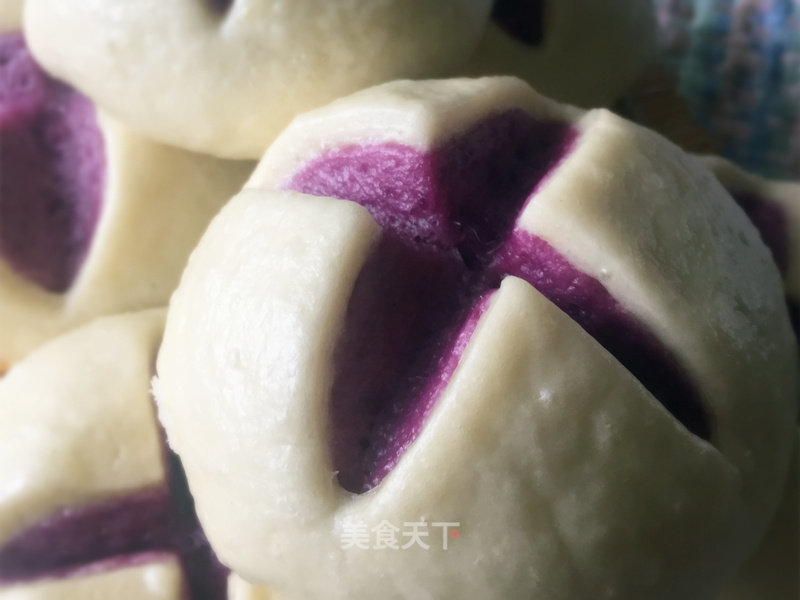 Purple Sweet Potato Mantou recipe