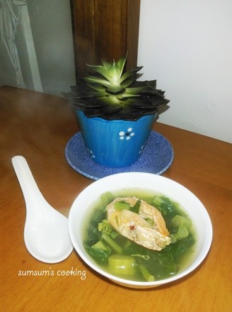 Sea Shrimp and Choy Sum Soup