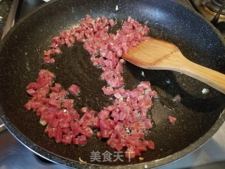 Fried Rice with Cucumber Sausage and Egg recipe