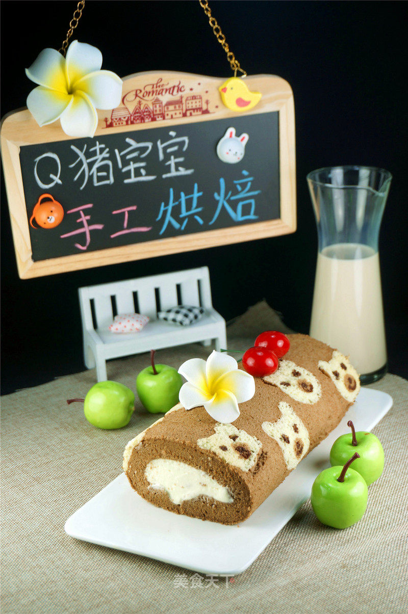 Bear Painted Cake Roll recipe