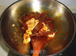 Spicy Lamb's Blood Tofu recipe